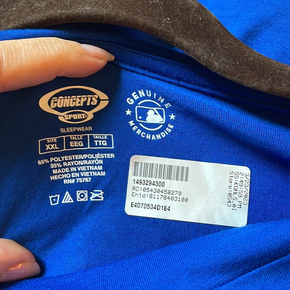 New- New York Mets, men’s XXL sleepwear T-shirt - Picture 5 of 5